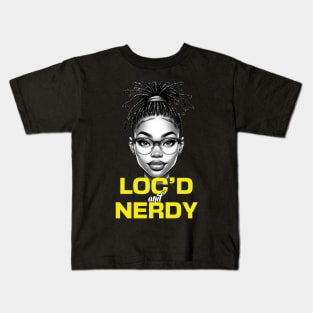 Loc'd and Nerdy Locs Teen Kids T-Shirt